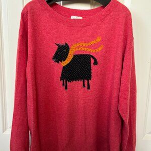 Sundance Catalog Holiday Yak with Scarf Sweater (Medium)